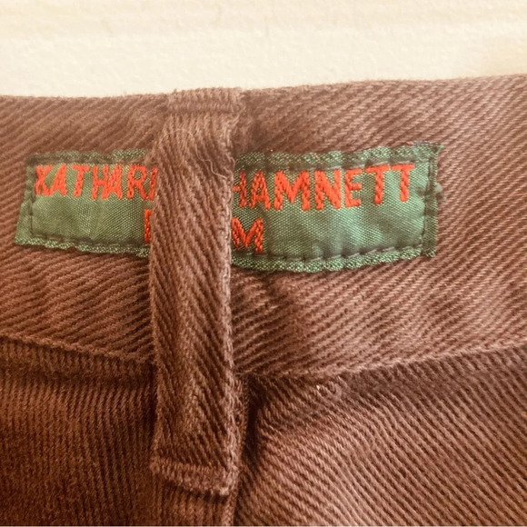 KATHARINE HAMNETT Sz 32 Tapered Slim Leg High Rise Jeans in Brown NWT - Picture 6 of 11